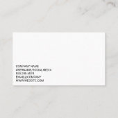 Immobilienentwickler | Baufahrzeug Visitenkarte (Rückseite)