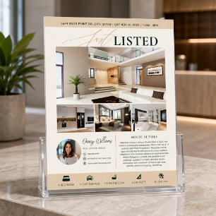 Immobilienflyer neu im Angebot Realtor-Marketing Flyer
