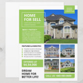 Immobilienflyer Vorlage (Vorne/Hinten)