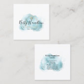 Immobiliengeschäft mit beruflichem Anwesen Quadratische Visitenkarte (Vorne/Hinten)