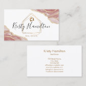 Immobiliengeschäft mit beruflichem Anwesen Visitenkarte (Vorne/Hinten)