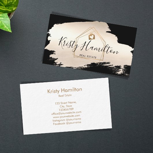 Immobiliengeschäft mit beruflichem Anwesen Visitenkarte