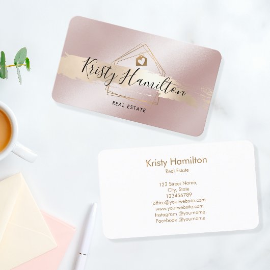 Immobiliengeschäft mit beruflichem Anwesen Visitenkarte