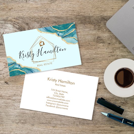 Immobiliengeschäft mit beruflichem Anwesen Visitenkarte