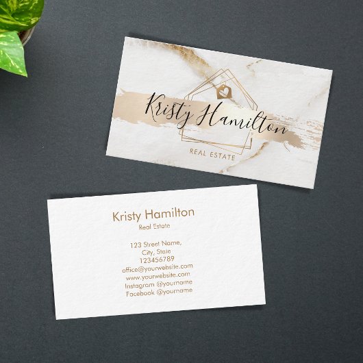 Immobiliengeschäft mit beruflichem Anwesen Visitenkarte