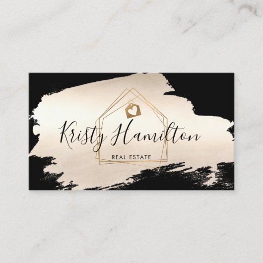 Immobiliengeschäft mit beruflichem Anwesen Visitenkarte (Vorderseite)