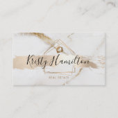 Immobiliengeschäft mit beruflichem Anwesen Visitenkarte (Vorderseite)