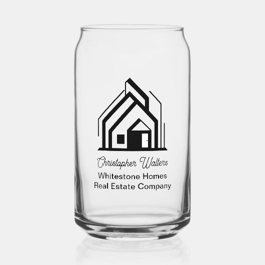 Immobiliengesellschaft Individuelles Makler-Logo Dosenglas (Vorderseite)
