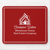 Immobiliengesellschaft Red Personalisierte Makler Mousepad (Vorne)