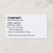 Immobilienkauf Visitenkarte für Real Anwesen House (Rückseite)