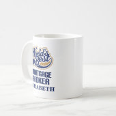Immobilienkreditvermittler-personalisiertes Kaffeetasse (Vorderseite Links)