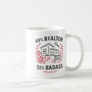 Immobilienmakler 49% Immobilienmakler 51% Schlecht Kaffeetasse