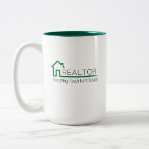 Immobilienmakler - Alles, was ich berühre, wird ve Zweifarbige Tasse