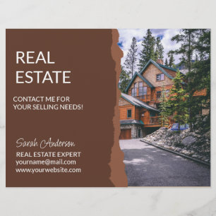 Immobilienmakler CARD Shop-Schild Flyer