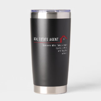 Immobilienmakler Danke Thermobecher