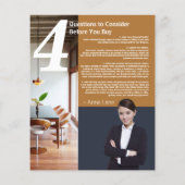 Immobilienmakler Flyer (Hinten)