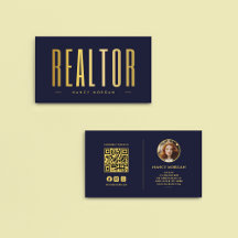 Immobilienmakler Foto Navy und Gold