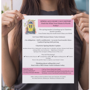 Immobilienmakler Frühling Kostenlose Hauswertschät Flyer