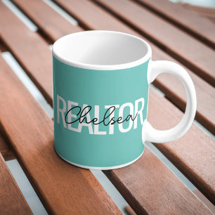 Immobilienmakler Immobilienagent Personalisierter Kaffeetasse