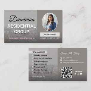 Immobilienmakler, Immobilienunternehmen, Realtor B Visitenkarte