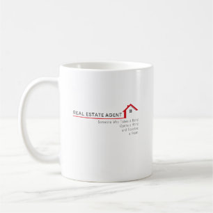 Immobilienmakler Jemand, der eine Hand reicht  Kaffeetasse