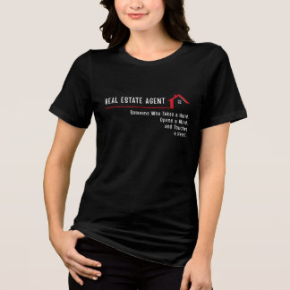 Immobilienmakler Jemand, der Hand anlegt Tri-Blend Shirt