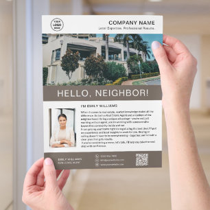 Immobilienmakler-Marketing-Flyer Flyer