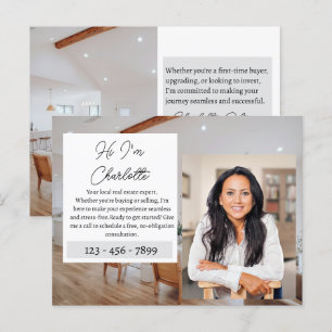Immobilienmakler-Marketing Postkarte