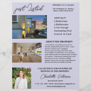Immobilienmakler neu gelistet flyer