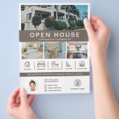 Immobilienmakler Open House Flyer (Hand)