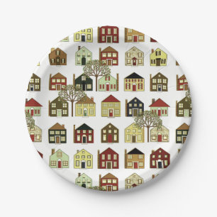 Immobilienmakler Pappteller