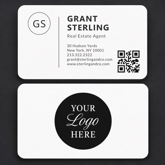 Immobilienmakler-QR-Code-Logo Professionell Visitenkarte