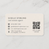 Immobilienmakler-QR-Code  Visitenkarte (Rückseite)