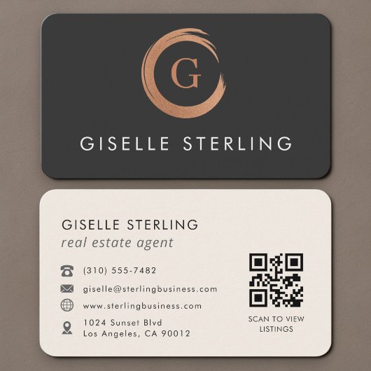 Immobilienmakler-QR-Code  Visitenkarte