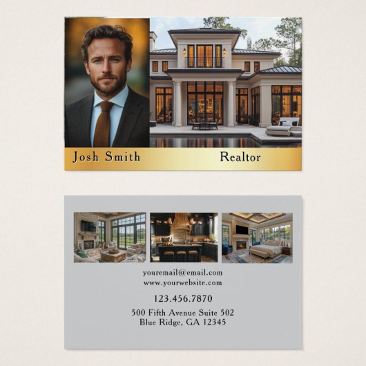 Immobilienmakler Realtor (Vorne & Hinten)