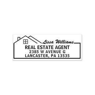 Immobilienmakler,Realtor Adresse,Realtor Gummistempel