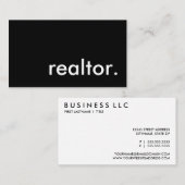 Immobilienmakler. Visitenkarte (Vorne/Hinten)