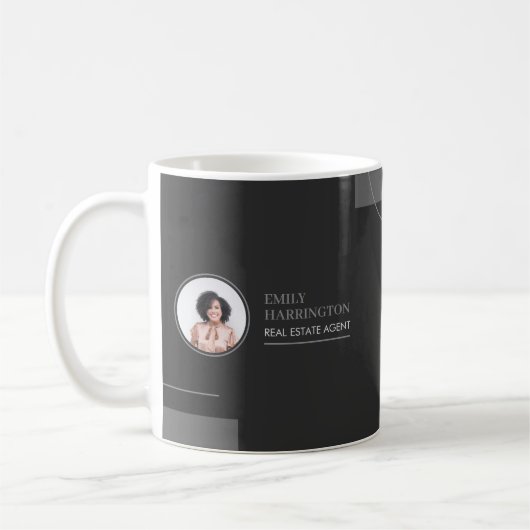 Immobilienmaklerin Neutral Kaffeetasse (Links)