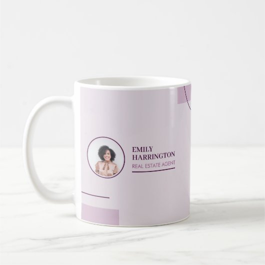 Immobilienmaklerin Pink Kaffeetasse (Links)