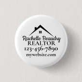 Immobilienmarketing Benutzerdefinierter Makler Button (Vorderseite)