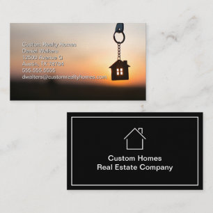 Immobilienunternehmen Sonnenuntergangsfotografie M Visitenkarte