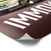Immokalee Florida Supercar Reiseposter Poster (Ecke)