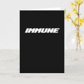 Immun gegen das Corona-Virus Karte (Gelbe Blume)