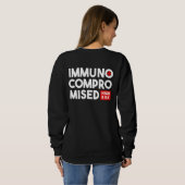 Immunbeeinträchtigtes hohes Risiko Bitte Bleibe Ba Sweatshirt (Schwarz voll)