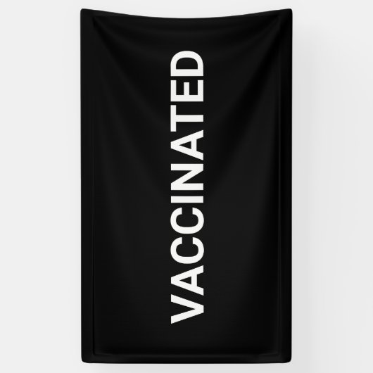 Immunisiertes, Schwarz-weiß anpassbares Banner (Vertikal)