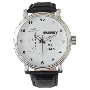 Immunität ist in meinen Genen Immunologie Chromos Armbanduhr