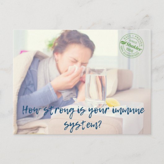 Immunitätspostkarte Postkarte (Vorderseite)