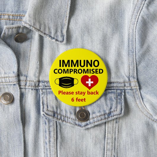 Immunokompromittiert - Bleibe Back Button (Beispiel)