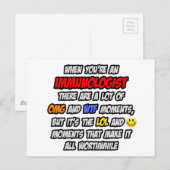 Immunologe .. OMG WTF LOL Postkarte (Vorne/Hinten)