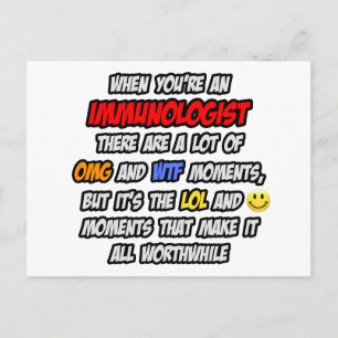 Immunologe .. OMG WTF LOL Postkarte